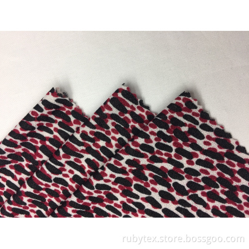 Stickat tyg av polyester Spandex Crepe Print